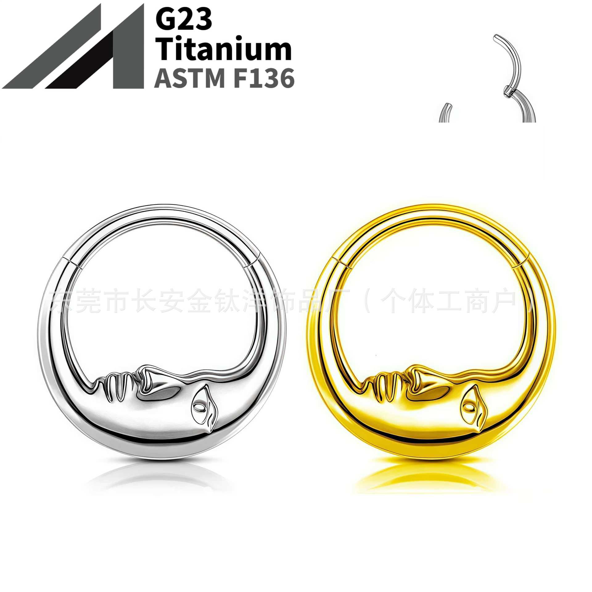 16G labret stud size and finish detail