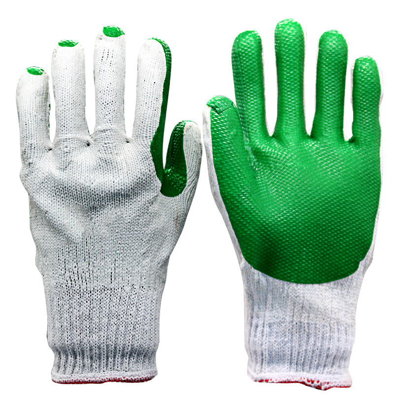劳保手套防割手套耐磨小帮手胶片手套供应耐高温挂胶劳保手套
