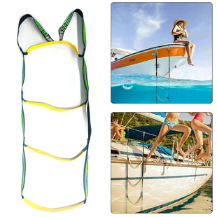 Inflatable Boat Launching Ladder, Folding Hanging Ladder, Rope Ladder, Yacht Soft Ladder, Rubber Boat Boarding Soft Ladder, Kayak Boat Side Ladder