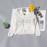 Женский солнцезащитный кардиган, летний тонкий короткий стиль, шаль для девочек с юбкой на подтяжках, верхняя куртка, трикотаж нового стиля.