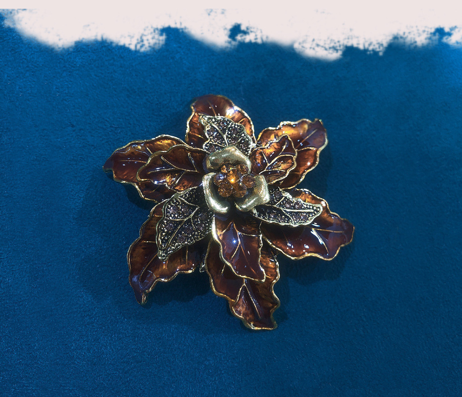 Retro Flower Alloy Plating Unisex Brooches display picture 9