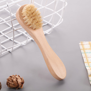 Super Soft Wooden Handle Face Washing Brush Wooden Handle Wooden Manual Face Washing Brush Cleansing Brush Small Face Brush Beauty Brush