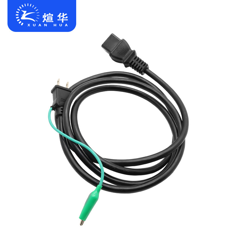 Factory supply daily gauge power cord daily standard 3*2.0mm with grounding power cord to C19 fish clip line