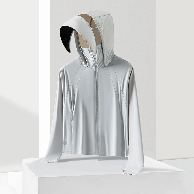Chaqueta Corta de Protección Solar para Mujer de Nailon y Elastano