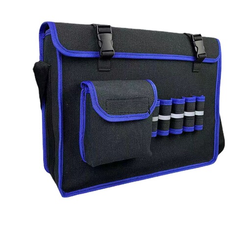 Canvas tool bag, thickened wear-resistant bricklayer storage bag, construction site carpentry repair labor protection multi-functional electrician bag