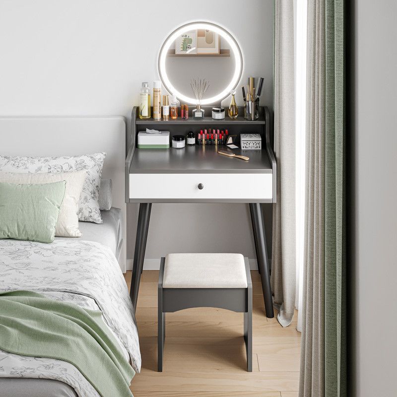 Dressing Table Bedroom Small Modern Simple Dressing Table Storage Cabinet Integrated Small Apartment Popular Ins Style Dressing Table
