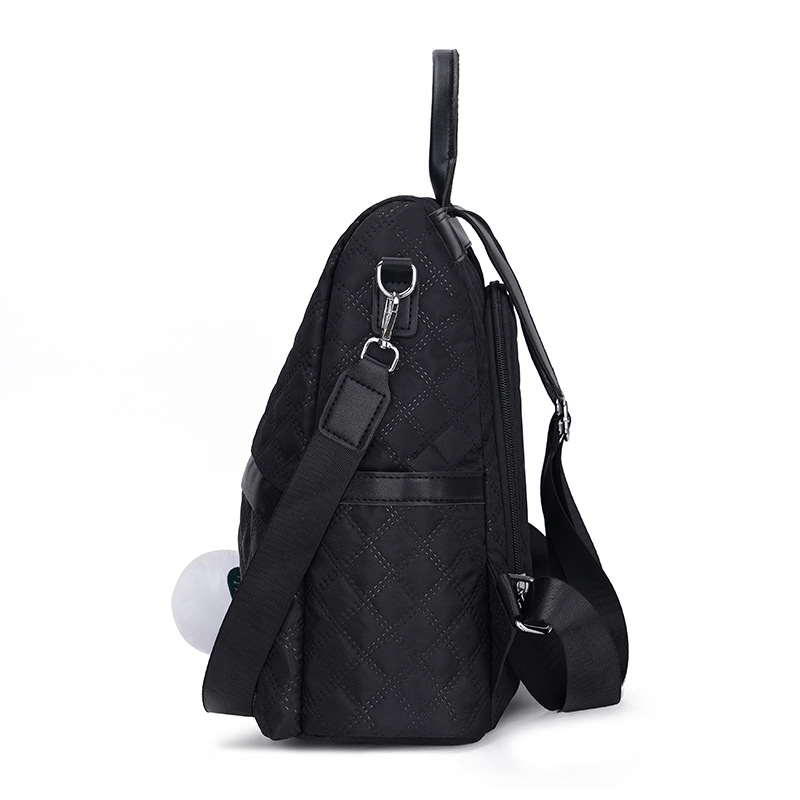 2024 primavera nuevas señoras mochila antirrobo moda rombo Oxford tela mochila de viaje de doble uso mochila escolar al por mayor