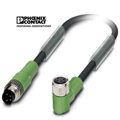 菲尼克斯传感器/执行器电缆SAC-4P-M 8MS/1,5-PUR/M 8FR电气联接
