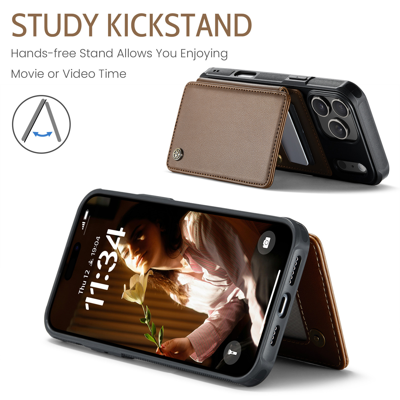 Iphone 17 Max 16 Plus Case With Card Holder Anti-drop Protection_voghion.com