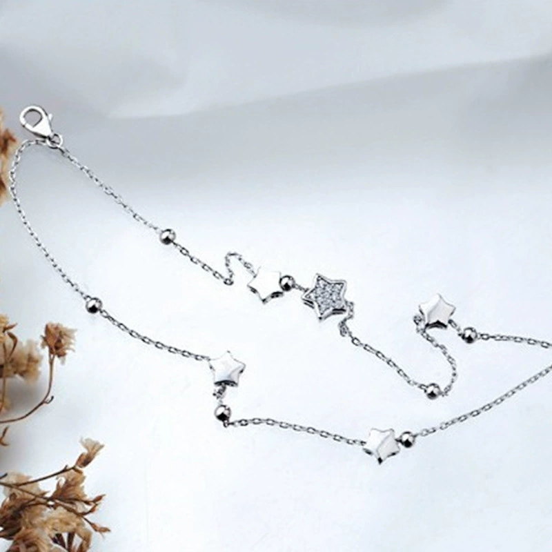 Серебряное модное браслет, корейский стиль