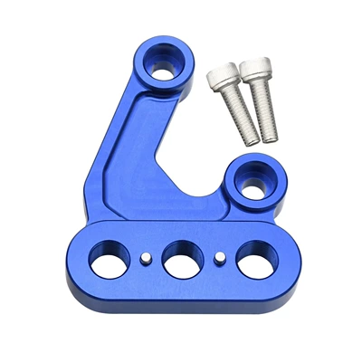 CNC foot support bracket | Motorcycle pedals - blue-on-the-right