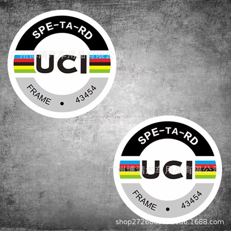 Uci Bicycle Personalized Modification Decorative Stickers for Road and Mountain Bikes, Student Decorative Bike Riding Accessories Uci Bicycle Personalized Modification Decorative Stickers for Road and Mountain Bikes, Student Decorative Bike Riding Accessories