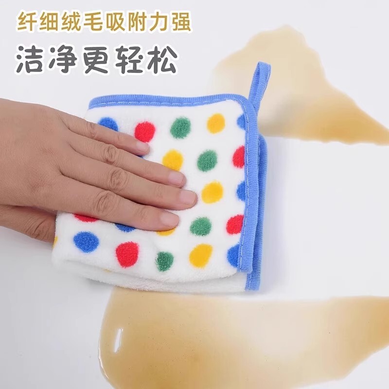 家庭用食器洗い用のノンスティックオイルエッジ吊り下げ雑巾、除染クリーニング雑巾、強力な吸水性、糸くずの出ないコーラルベルベット雑巾|undefined