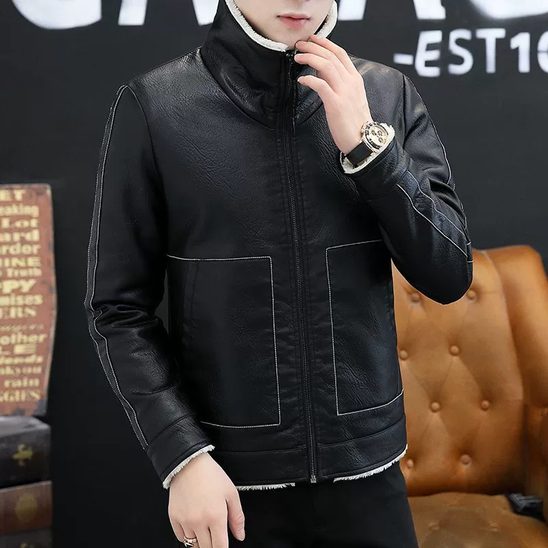 Мужская polyurethane тренд ретро куртка для отдыха, для подростков, slim fit