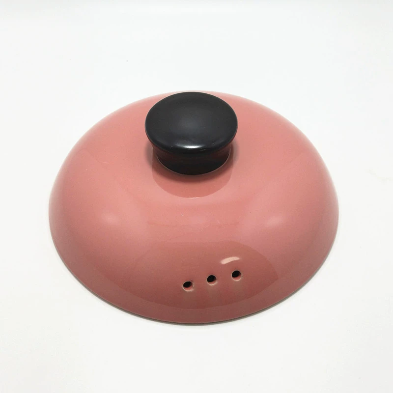 Розовая керамическая запеканка крышка с одной крышкой Универсальный универсальный суп-кастрюля с песком-кастрюля