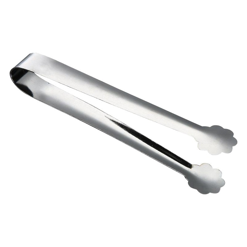 En stock clip de comida de acero inoxidable boca cuadrada pequeño clip de azúcar flor de ciruelo clip de hielo Hotel servilleta clip mini vajilla para niños