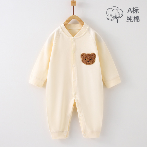 Spring Baby All-in-One Suit Pure Cotton Grade A Summer Baby Girl Pajamas Newborn Clothes Boy Crawling Suit Autumn Boneless