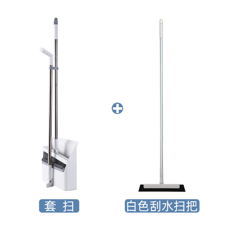 Combinación de escoba doméstica nuevo conjunto de escobilla de acero inoxidable