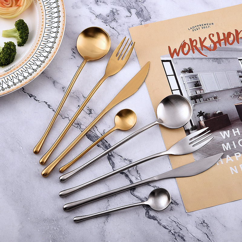 Creative golden tableware stainless steel