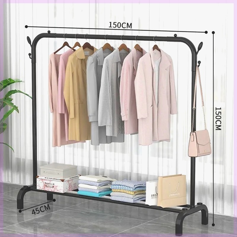 percha de ropa de piso vertical grosero grosero estante de ropa de secado de dormitorio grosero percha de sombrero percha de ropa doméstica balcón percha de ropa