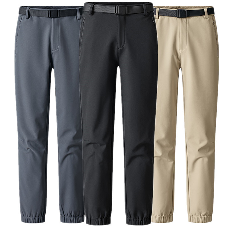 2024 New Autumn and Winter Outdoor Pants for Men, Windproof and Warm Fleece Soft Shell Pants for Couples, Casual Leggings for Women