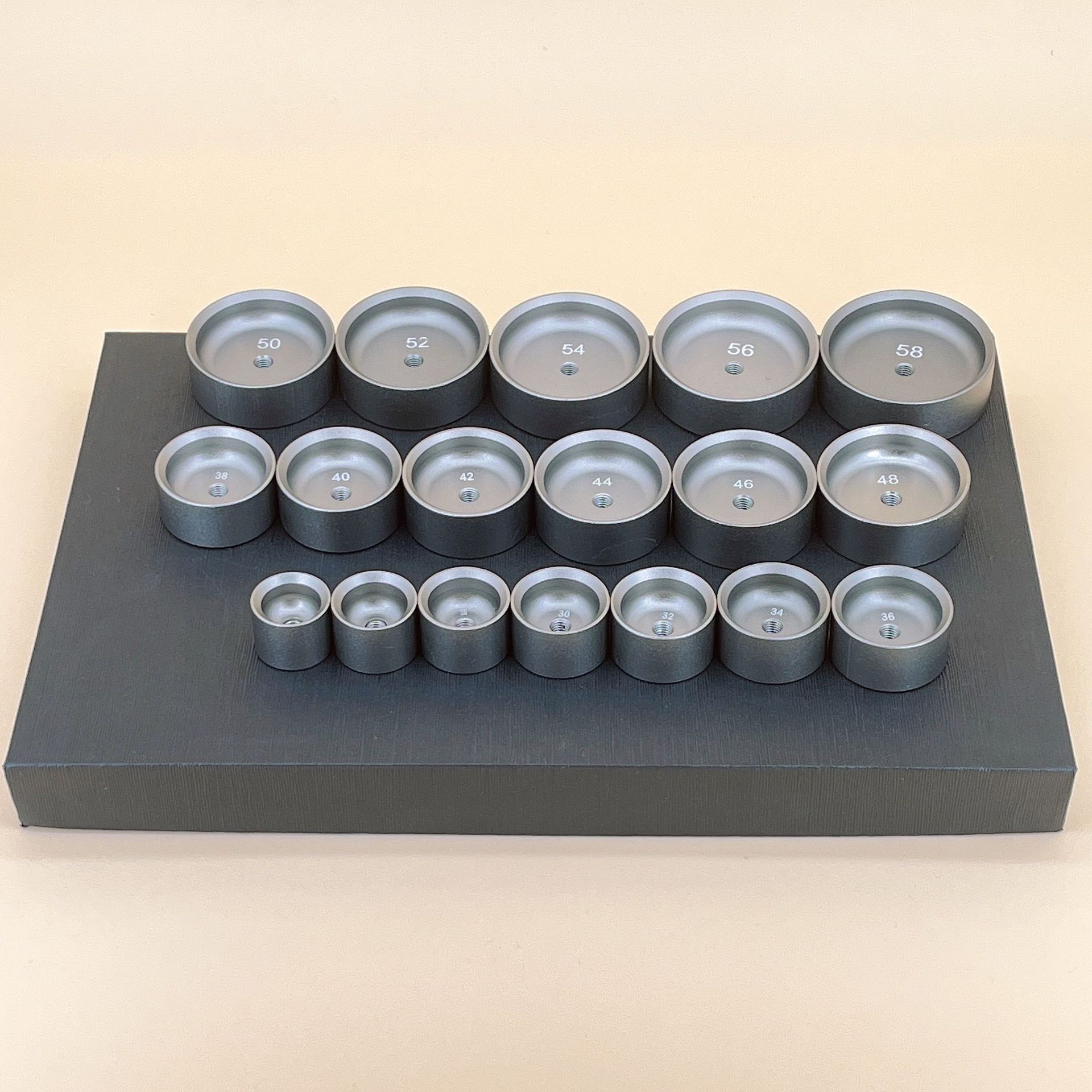 修表工具 手表压盖模具加深款 压拱形双卜玻璃模具 压表蒙压圈口