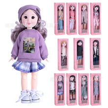 欧美脸形跨境时尚娃娃bjd6分胖子32CM娃娃换装12寸公仔洋娃娃玩具