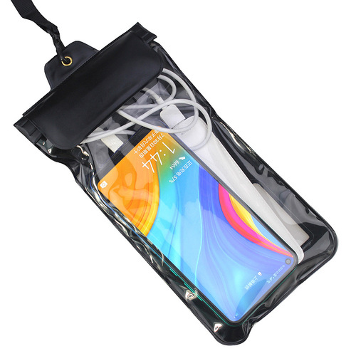 Waterproof bag for phone with touch screen, floating, for food delivery riders, swimming, hot spring rafting, photography, diving kit