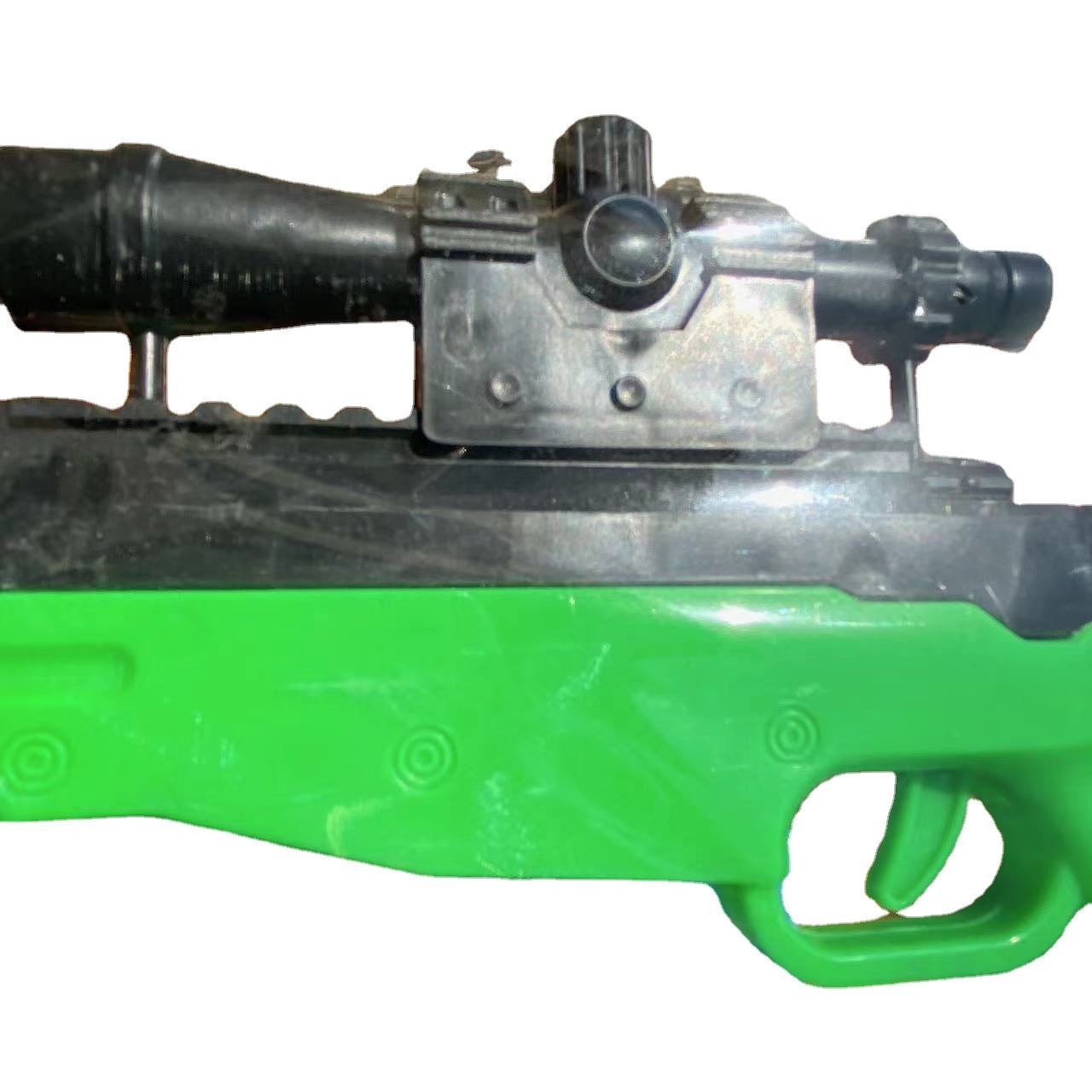 Pistola de francotirador de juguete para niños Pistola de caza de pollo Pistola de bala de cuero suave Pistola de francotirador de Primavera de prensa 2 yuanes Grandes almacenes al por mayor