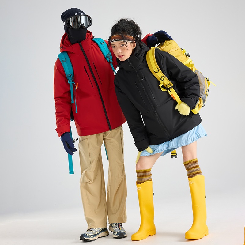 2025 Winter New Couple's Windproof and Waterproof Cotton Jacket High-Quality Windproof and Waterproof Sports Trendy Men's and Women's Hiking Jacket