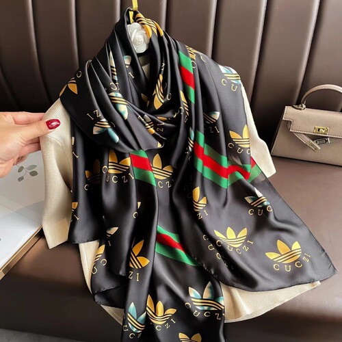 Summer simulated silk scarf, insulation turban, big brand long scarf, sun protection, silk scarf, mulberry silk scarf, wholesale shawl