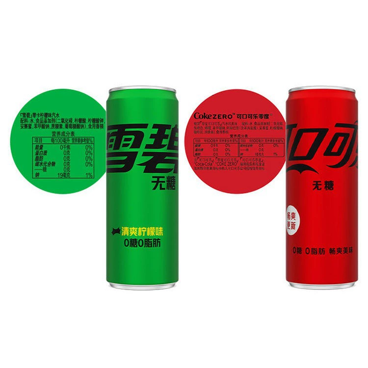 Коко-кола Джияньи - Coca-Cola Zero Zero Coca - Sprite Sprite Katafam 330мл*24 Современный бар Газированная напиток