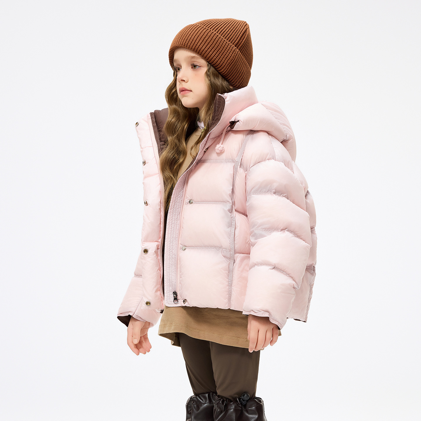 短款儿童羽绒服中大童2025新款冬季洋气女孩保暖男大童加厚外套