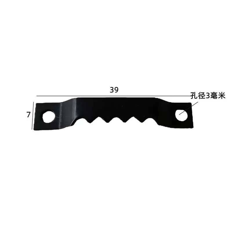 黑色单面锯齿挂钩 相框五金配件 小号齿挂 40*7mm 500个/包