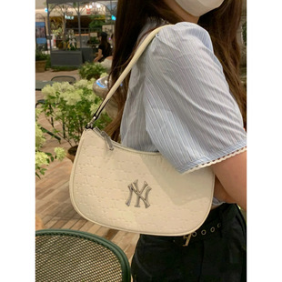 MLB腋下包2024新款NY压花简约单肩包日常百搭时尚高级感手提女包-阿里巴巴