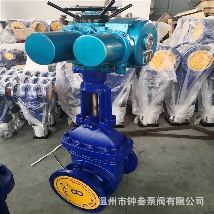 电动陶瓷排渣闸阀 法兰排渣阀 PZ941TC-16P DN300 不锈钢排渣阀