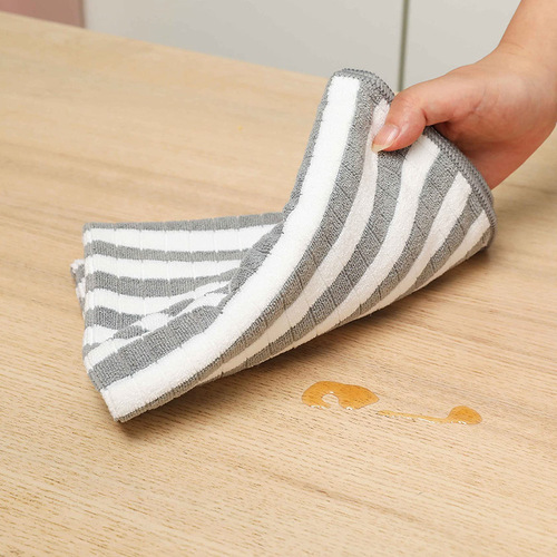 Microfiber cationic towel kitchen rag daily necessities cleaning towel multifunctional scouring pad