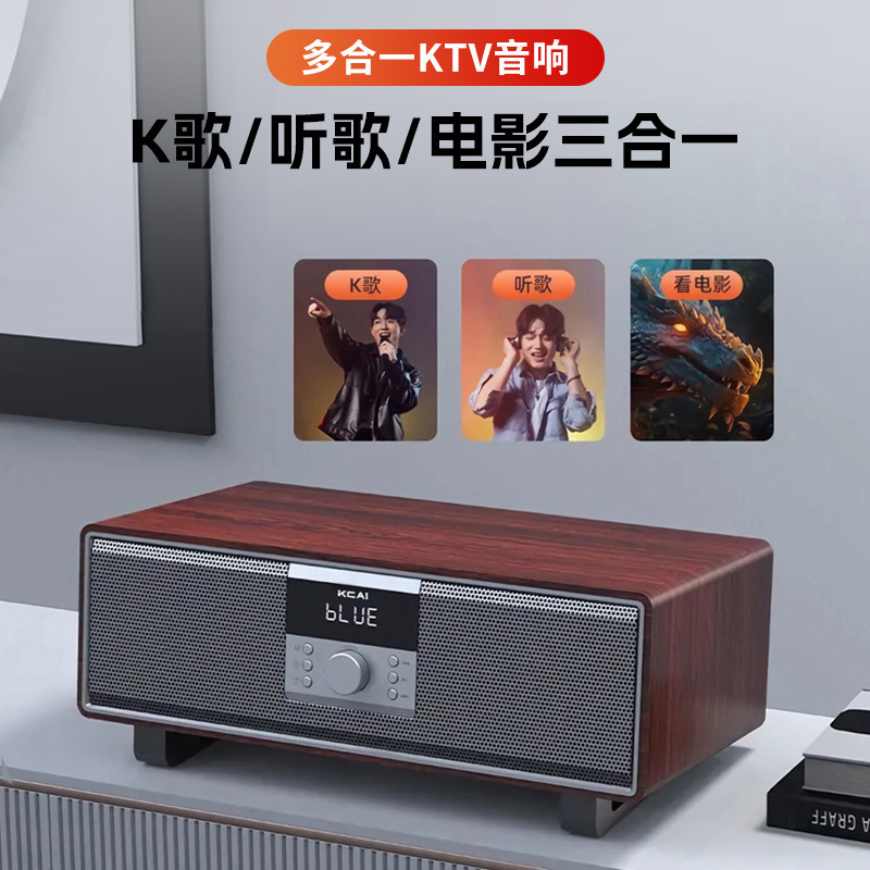 Home Theater Karaoke All-In-One Audio High-Power Heavy Bass Audio with Microphone Tv Sound Blaster Speaker