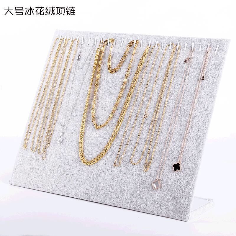 24 Hook ice -gray necklace board