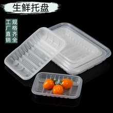 一次性半透明生鲜托盘超市水果蔬菜鲜肉食品包装盒半透明PP打包盒