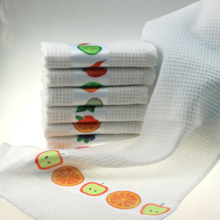 Exported to Europe and the United States factory direct selling cotton wide forged waffle tea towel kitchen towel