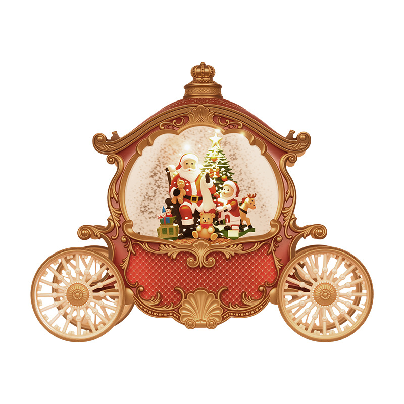 Decoración navideña lámpara de viento lámpara de cristal Santa Claus decoración navideña fiestas navideñas adornos navideños regalos navideños