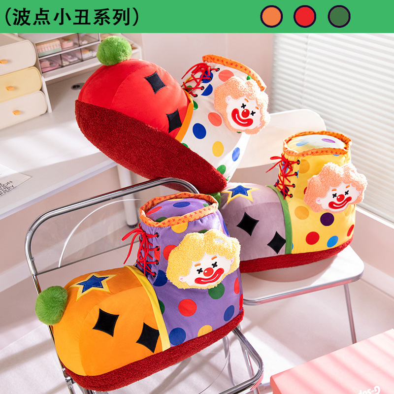 Cute payaso almohada bolígrafo almohada estudiante almohada de gran capacidad regalo de cumpleaños de caricatura payaso