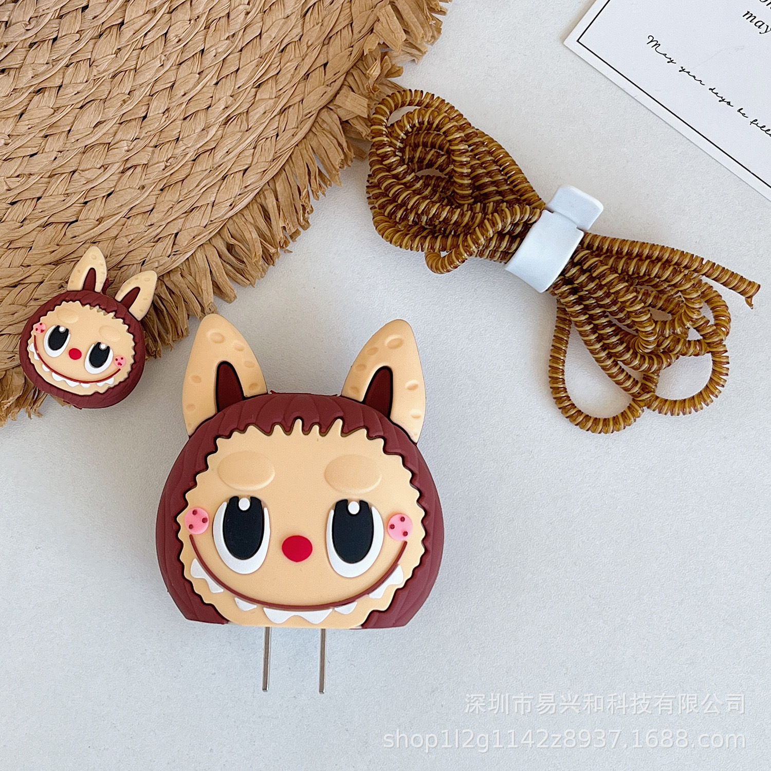 Aplicable Apple 18W / 20W cargador de cabeza de cubierta cargador de cubierta de cable de datos cubierta de 4 piezas al por mayor