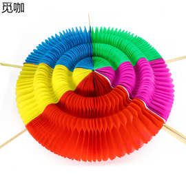 手翻花学校大型团体操运动会开幕式合唱道具舞蹈翻花道具变色扇子