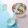 Wheat straw spoon, home long handle, porridge, drink spoon pp thickened plastic spoon snail powder spoon logo