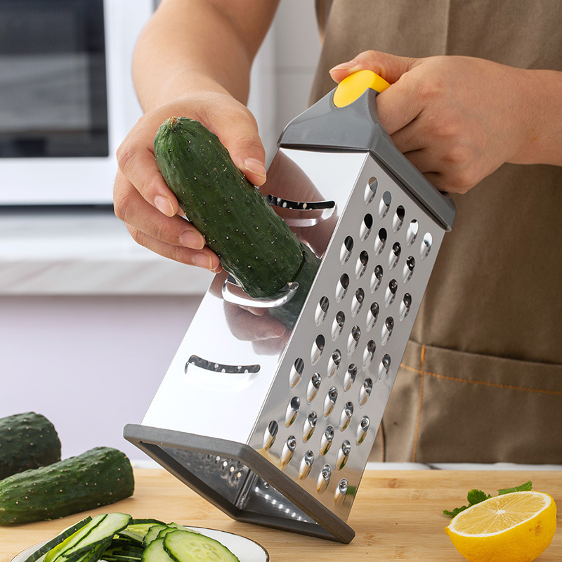 acero inoxidable cuadrangular raspador multifuncional raspador cuadrangular en uno raspador de queso raspador de queso cortador de verduras