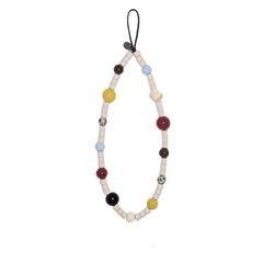 一然自製|原創自製彩豆短款撞色手機鏈|ccd相機掛繩簡約掛件【7天