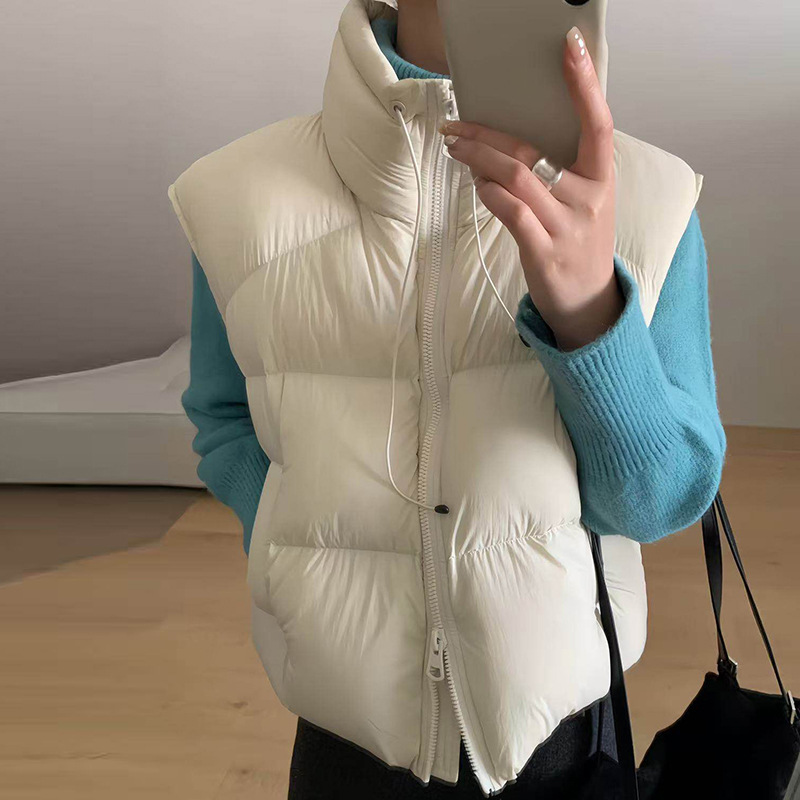 Down Products for Women, New Winter Style, Puffy Ribbed Style, New Duck down Vest Jacket