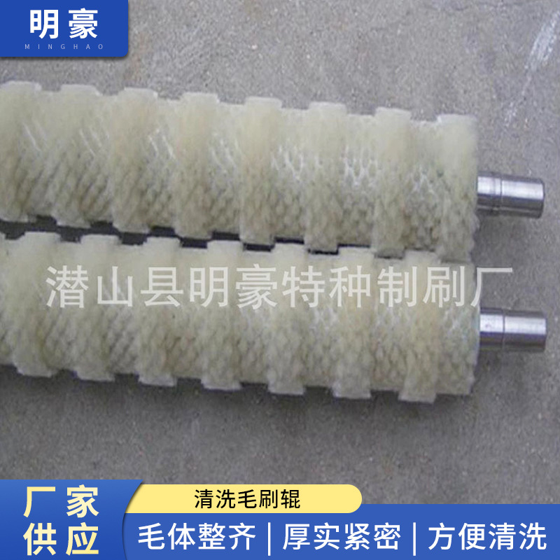 供应尼龙丝毛刷辊 异型尼龙丝毛刷辊 清洗毛刷辊 工业毛刷辊